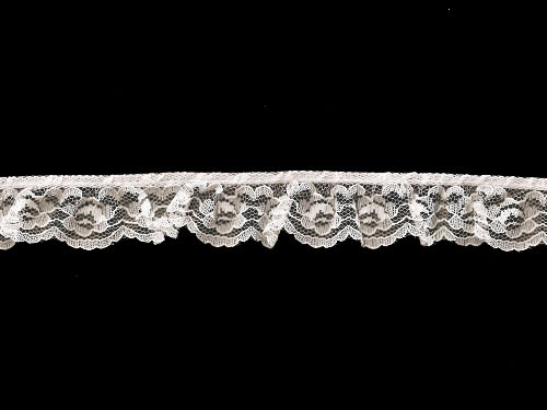 Ruffle Lace Trim 2 inch wide price per yard select color - AAA Polymer