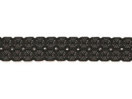 Black Galloon Stretch Lace - 1.3750" (BK0138G01)