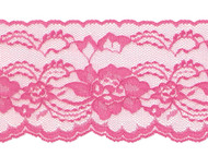 Shocking Pink Edge Lace Stiff - 4" (PK0400E01)