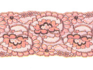 Pink/Wine Galloon Lace - 4" - (MC0400G01)