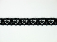 Black Edge Lace Trim - 0.375" (BK0038E01)