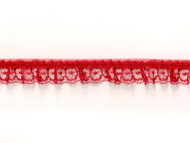 Red Ruffled Lace - Stiff - .75" (RD0034U50)