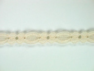 Ivory Galloon Lace Trim - 0.375" (IV0038G02)