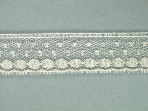 Ivory Edge Lace Trim - Beading w/ Ribbon - 0.75 (IV0034E06)