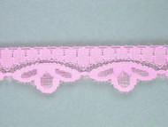 Pink Scalloped Lace Trim - 1.125" (PK0118S01)