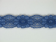 Blue Galloon Lace Trim w/ Sheen - 0.625" (MB0058G01)