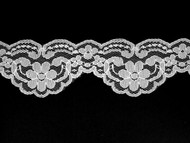 White Scalloped Lace Trim - 1.875" (WT0178S01)