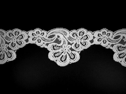 White Scalloped Lace Trim - 3.5 (WT0312S02) 