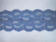 Md Blue Galloon Lace Trim - 4.25" (MB0414G01)