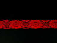 Red Galloon Lace Trim w/ Sheen - 0.625" (392 yards) (RD0058G01W)