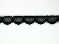 Black Edge Lace Trim - 0.375" (550 yards) (BK0038E08W)