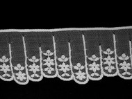 White Edge Lace Trim - 2.375" (192 yards) (WT0238E03W)