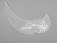 White Embroidered Netting Collar (Set of 2) - 6" Long (APC014)