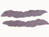 Lavender Embroidered Satin Applique (Set of 2) - 15.5" long (APM087)