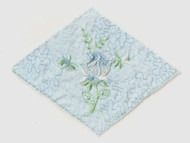 Blue Embroidered Tricot Diamond Patch - 6" Wide x 4.75" (APP007)