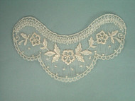 Beige Embroidered Netting Yoke - 6.25" wide x 3.75" (APY011)