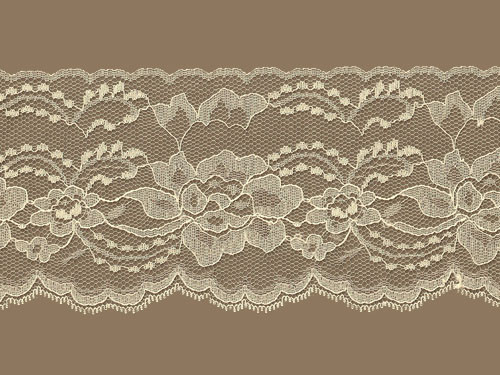 beige lace trim