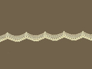 Ivory Cream Lace Trim  Trim w/ curved edge - .375" (IV0038U01)