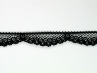 Black Edge Lace Trim - 0.375" (BK0038E07)