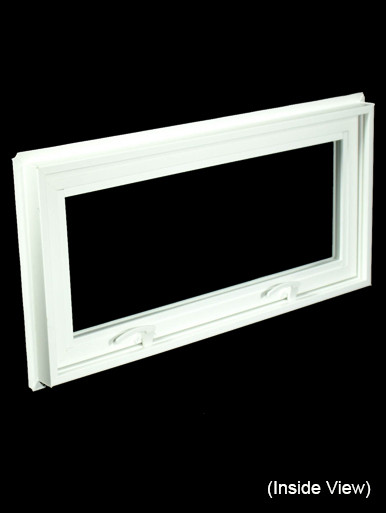 32 x 15-1/4 White PVC Hopper / Awning Window (NVC3216W)