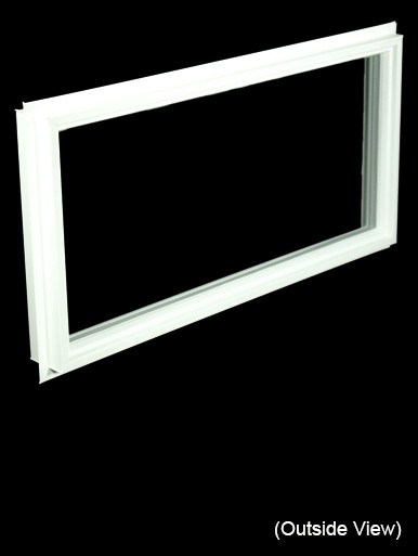 Custom Sized Direct Set Window - White PVC Direct Set Window