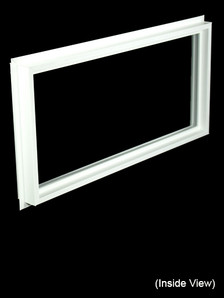 Custom Sized Direct Set Window - White PVC Direct Set Window
