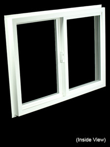 32 x 23-1/4 White PVC Gliding Windows (NVSS3224W)