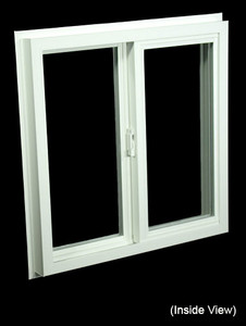 23-1/2 x 23-1/2 White PVC Insulated Gliding Window (NVSS2424W)