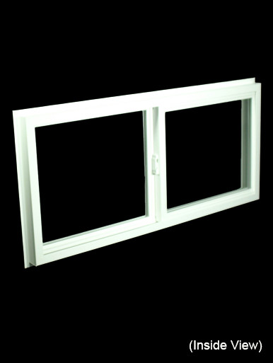 43 x 19-1/4 White PVC Insulated Gliding Window (NVSS4320W)