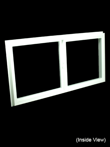47-1/2 x 23-1/2 White PVC Insulated Gliding Window (NVSS4824W)