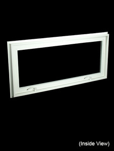 43 x 19-1/4 White PVC Insulated Hopper / Awning Windows (NVC4320W)