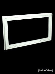 43 x 23-1/4 White PVC Insulated Hopper / Awning Windows (NVC4324W)