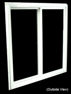 35-1/2 x 35-1/2 White PVC DSB Gliding Windows (NVU3636WD)