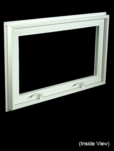 32 x 19-1/4 White PVC Hopper / Awning Window (NVC3220W)