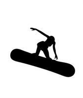 Snowboard Female Decal V4