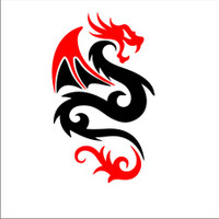 Dragon Decal #38 two color