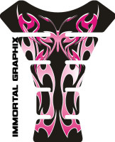 Flaming Butterfly Black/Pink