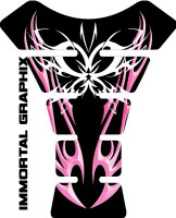 Tribal Pink Embossed Butterfly