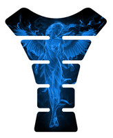 Fire Angel Blue Motorcycle Tank Pad Protector