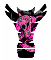 Can Am F3 Spyder Venom Snake Bite Pink Motorcycle Tank Pad