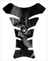 Grim Reaper Face Black Side 3D Gel Motorcycle Tank Pad Protector