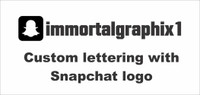 Snapchat logo with custom lettering/font