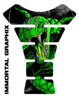 Venom Snake Green Motorcycle Tank Pad protector