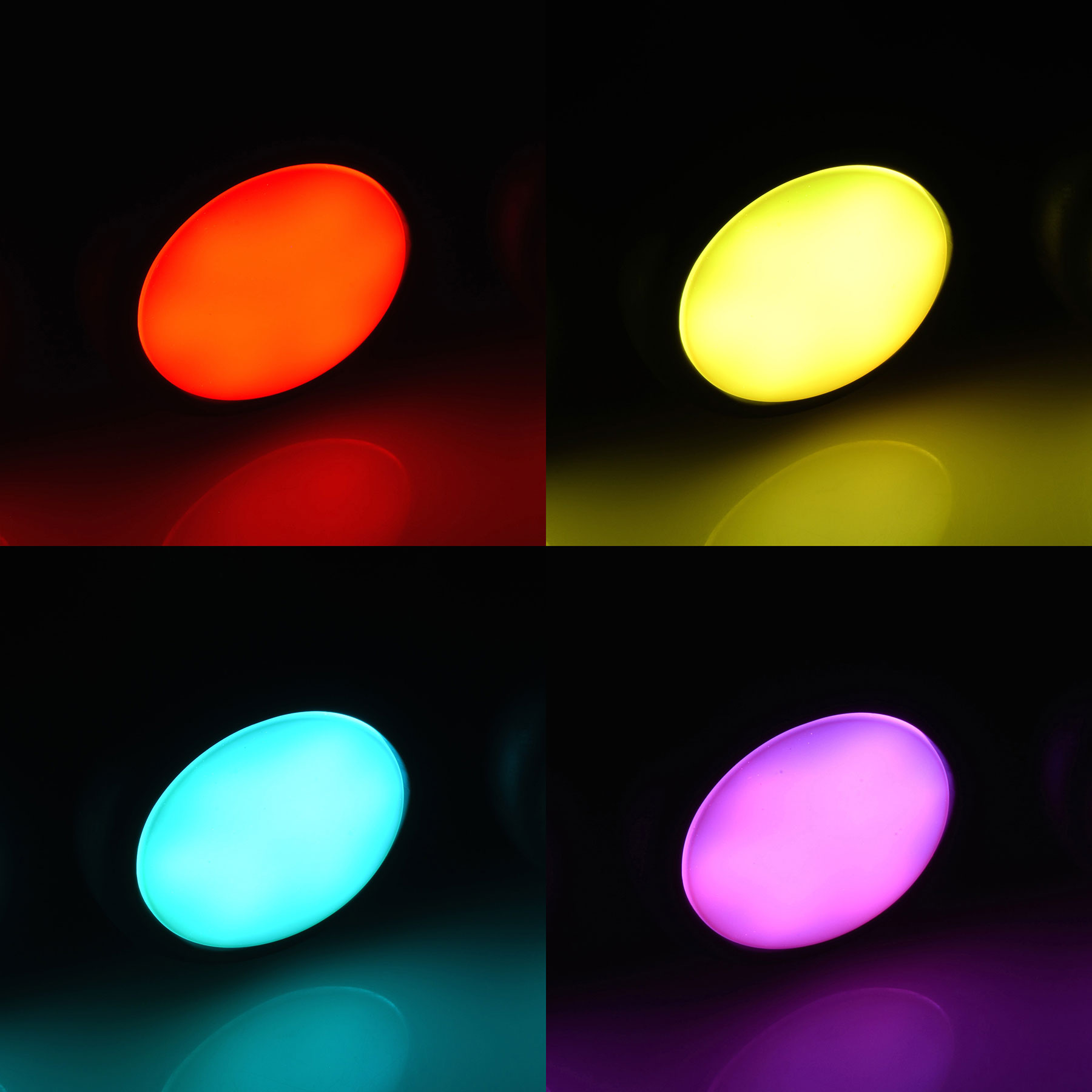 Booty Sparks Silicone 7 Mode Vibrating Butt Plug With LED Light Up Base - Light up Base In Four Colors