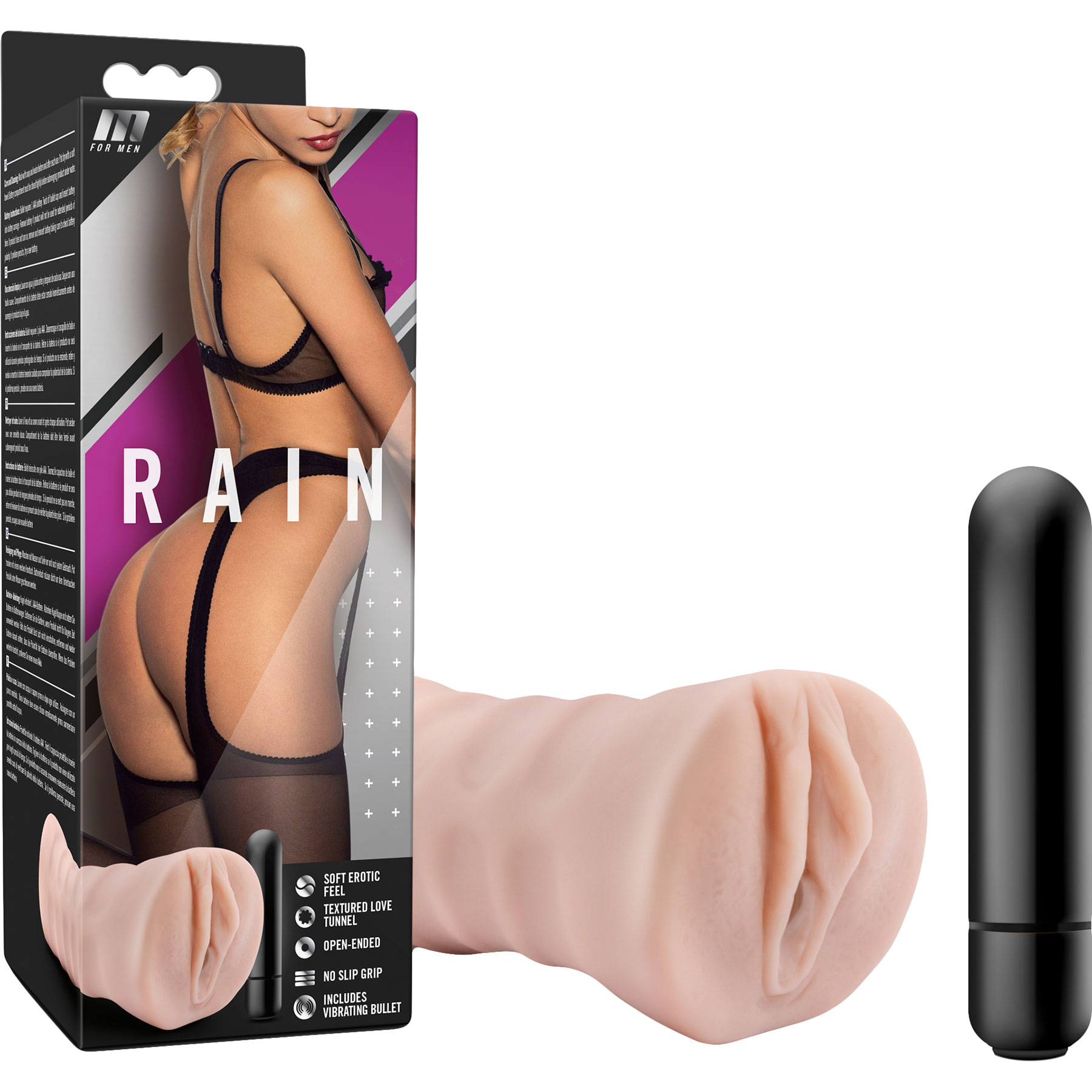 M for Men Rain Penis Masturbator - Packaging