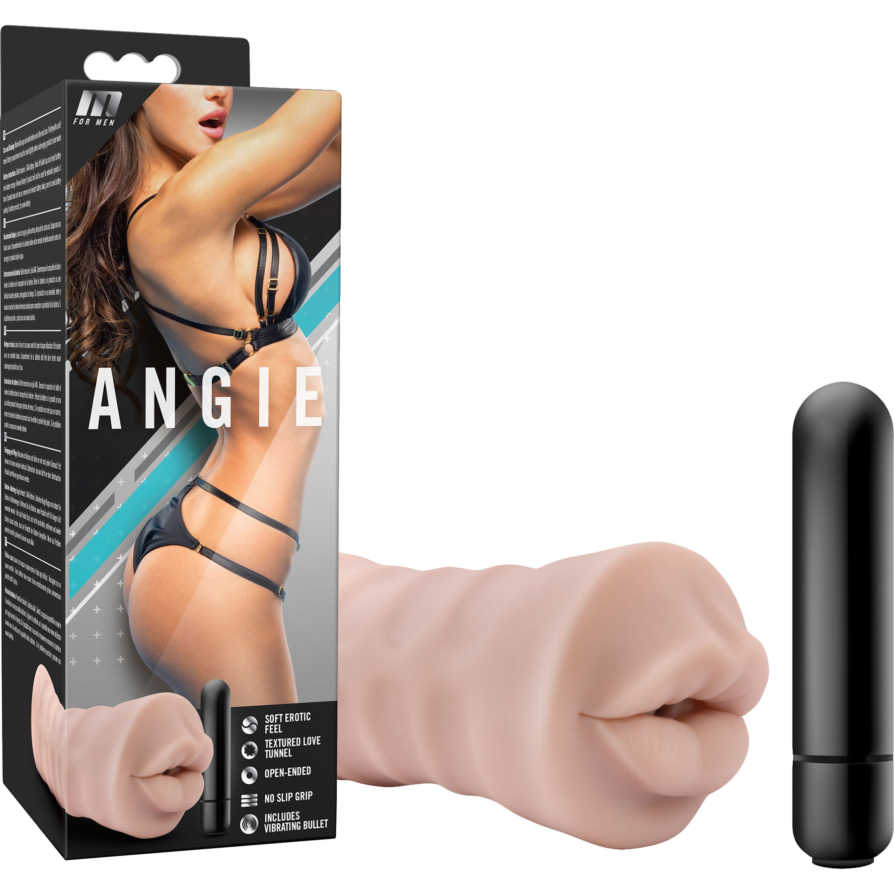 M for Men Angie Penis Masturbator - Packaging