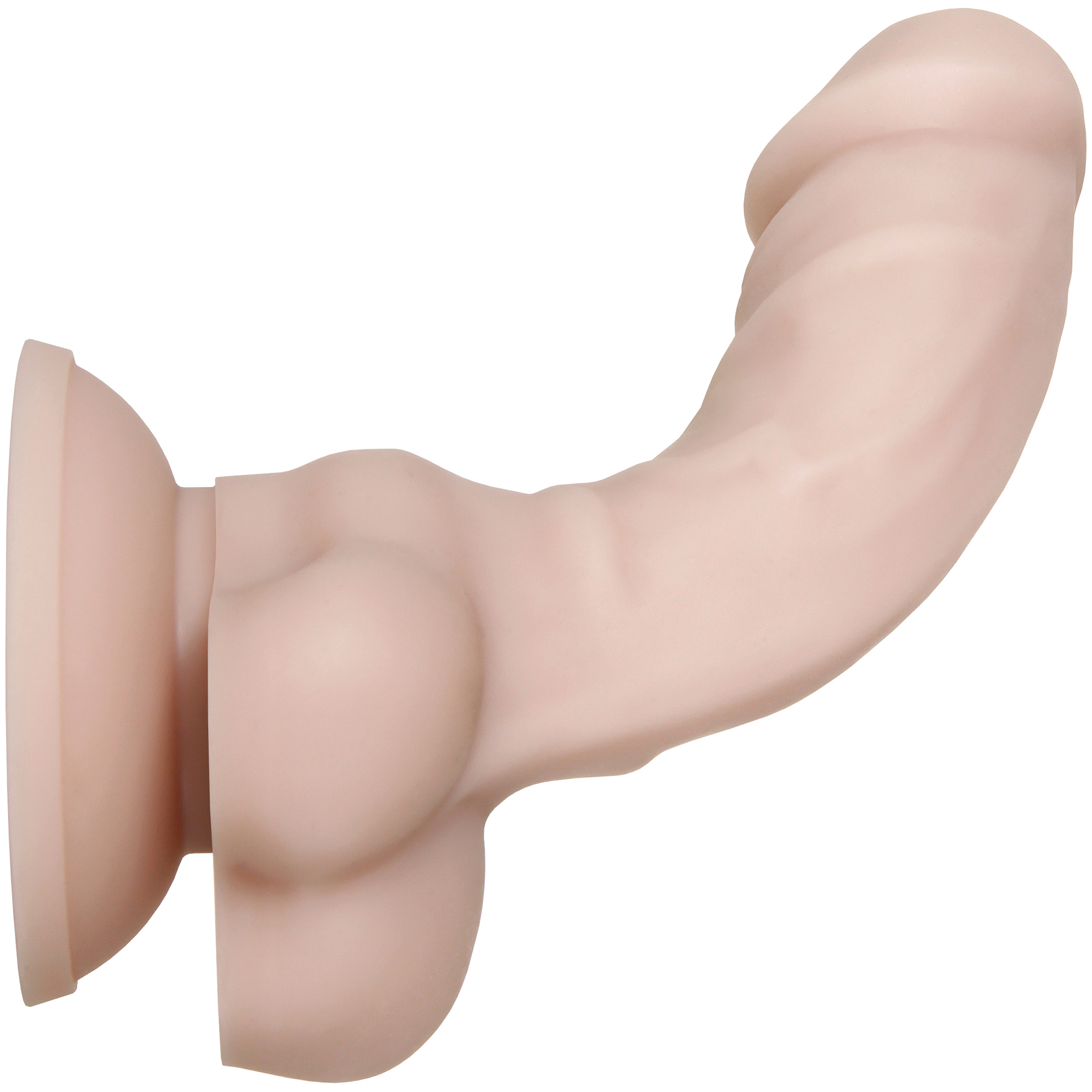 Real Supple Poseable 6 Inch Silicone Dildo By Evolved Novelties - Bent