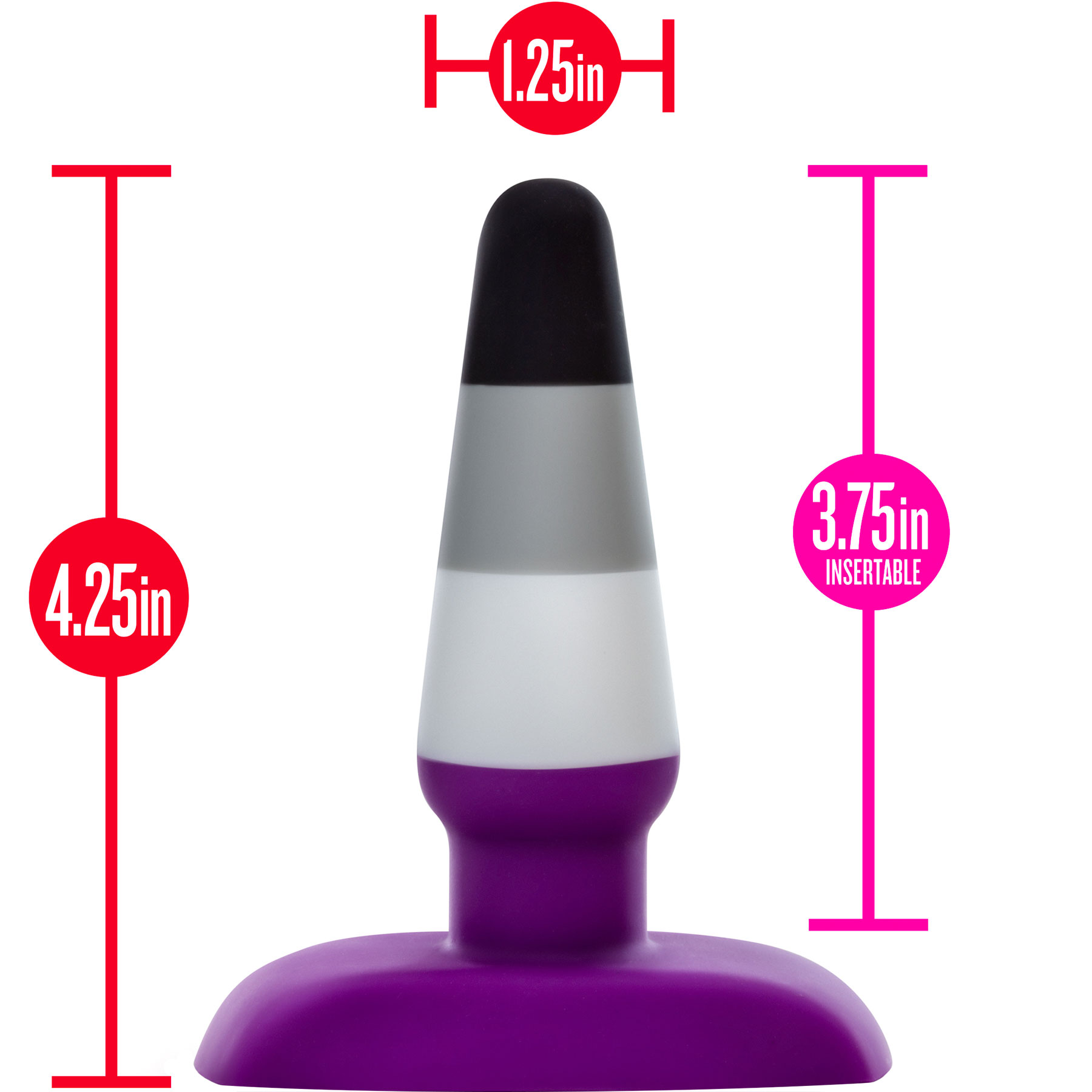Avant Pride P7 Ace Silicone Butt Plug Features
