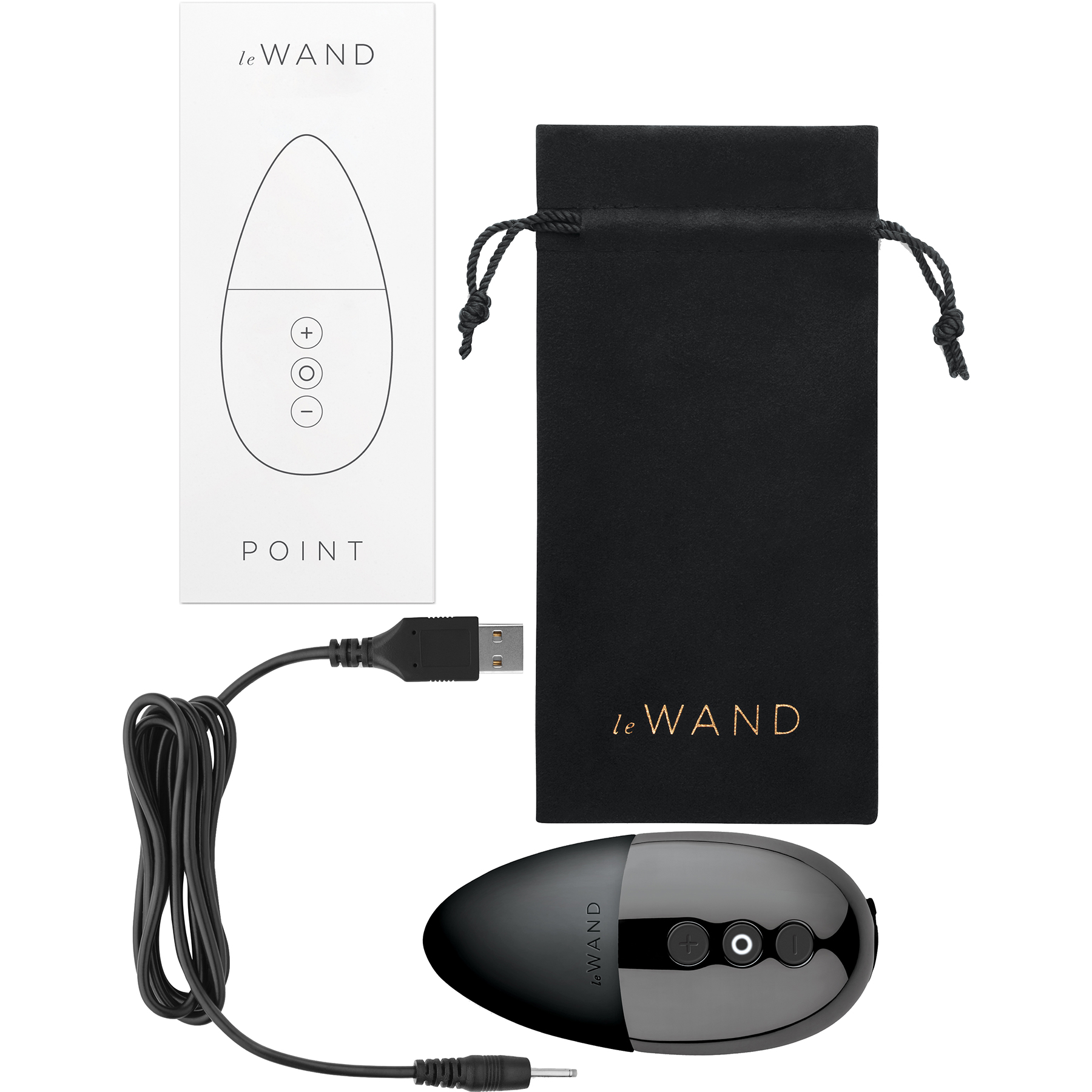 Le Wand Point Powerful Waterproof Rechargeable Vibrator - Box Contents
