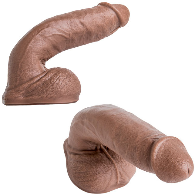 Hankey's Toys Rentman Medium 11 Inch Silicone Cock With Balls - Bent